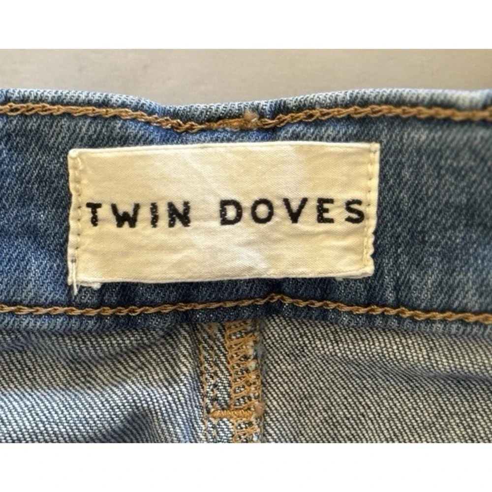 Emerson Fry Twin Doves Treasure Jeans Womens Size 28 "Bell" Flared Leg Stardust - Picture 11 of 16